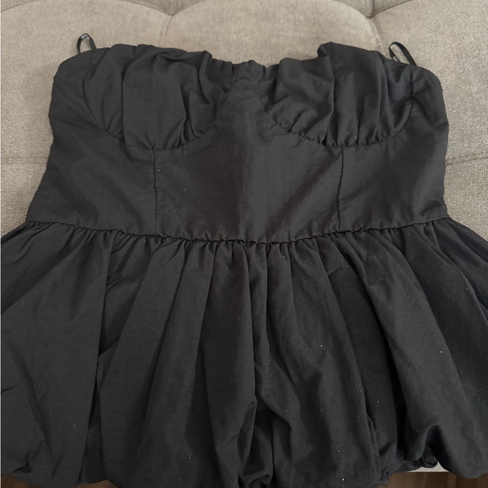 Elegant Black Strapless Dress